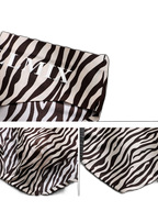 3 Pack ALLMIX Men's 3D Pouch Sexy Leopard Print Ice Silk Briefs