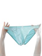 3 Pack Men's Mesh Sexy Low Waist Big Pouch Briefs