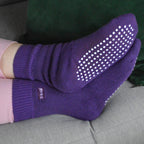 3 Pack Ladies Cosy Non Slip Thermal Slipper Socks with Grippers