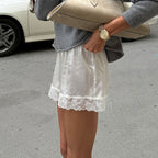 Women's Elegant Fashionable Casual And Sexy Lace-trimmed Shorts