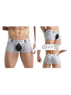 2-pack Men's Sexy Detachable Curled Cup Snap Hip Boxer Briefs