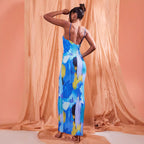 Fashion Women's Wear Sling Pleated Printing Dress