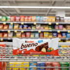 30 x Kinder Bueno Milk Chocolate And Hazelnuts Single Bar 2 Finger X 21.5G (43G)