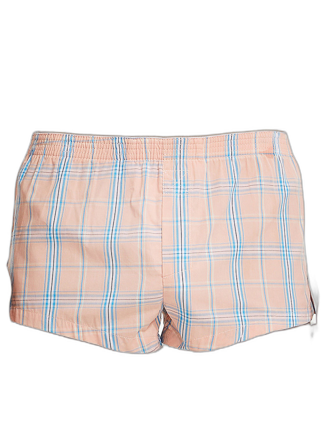 Men’s Vent Classic Plaid Cotton Boxers With Fly