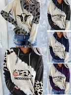 Korean style graffiti solid color loose pullover sweater