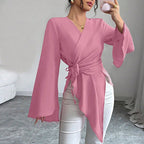 Women's Autumn New Collection Light Mature-Style Satin Top