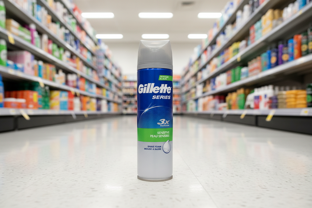 6 x Gillette Series Soothing Shave Foam With Aloe Vera 250Ml