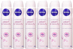 6 x Nivea Pearl & Beauty Anti-Perspirant Deodorant Spray 250Ml