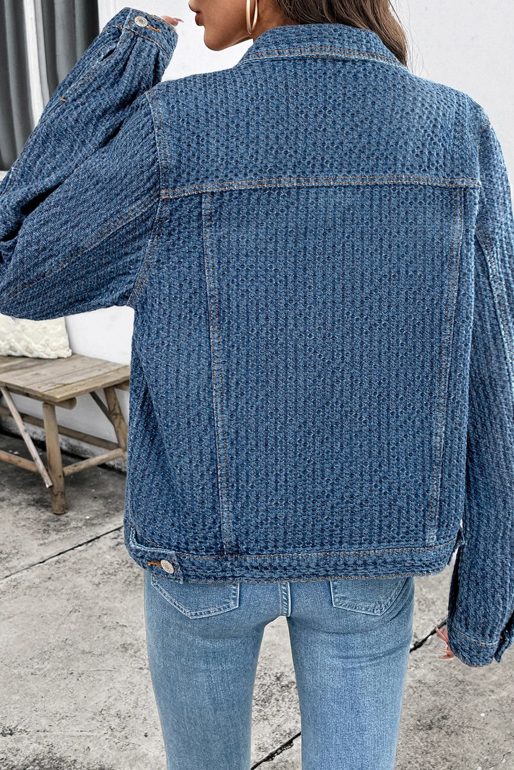 Women's Loose Casual Button Versatile Denim Jacket