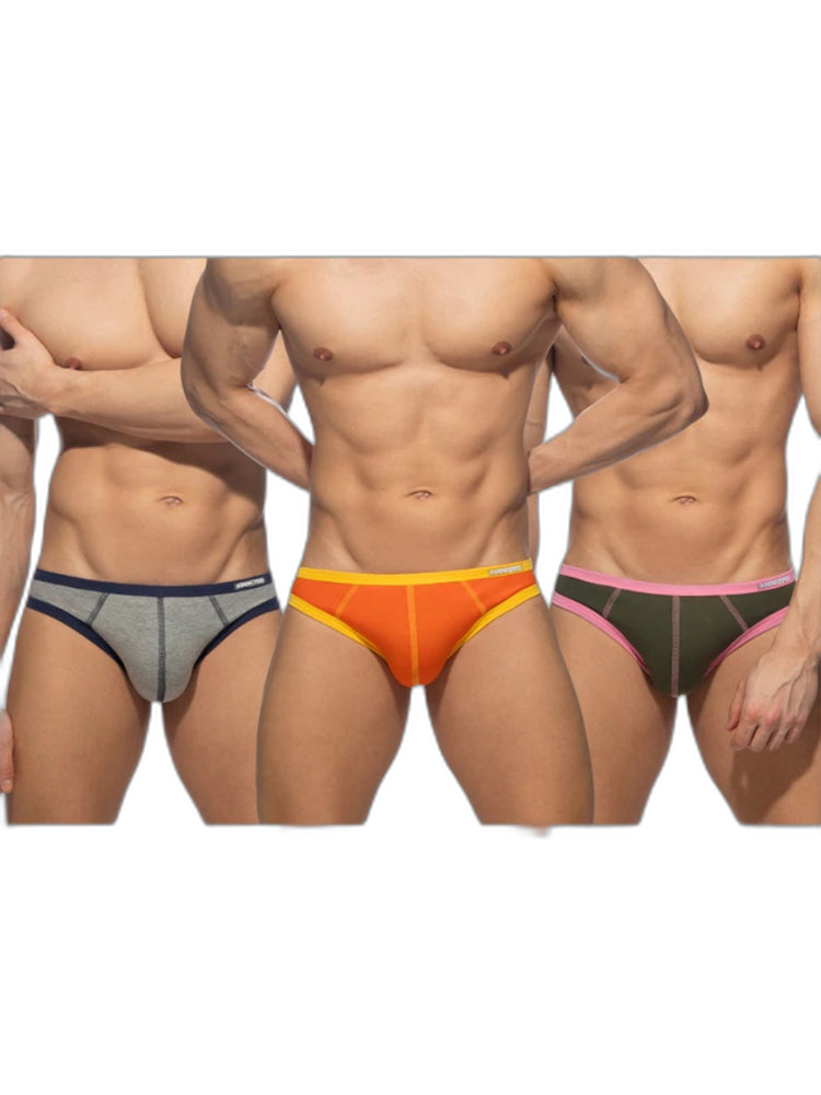 3-pack Men's Cotton 3D U-pouch Briefs