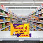 10 x Cadbury Crunchie Bars 4 X 26.1G (104.4G)