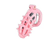 Gorse - Spiked Chastity Cage With Belt and Catheter