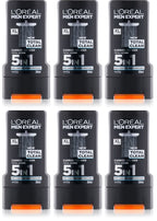 6 x L Oreal Men Expert Total Clean Shower Gel 300Ml
