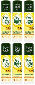 6 x Frylight 1 Cal Sunflower Oil Cooking Spray 190Ml