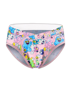 2 Pack Men's Playful Cartoon No-Tag Comfortable and Breathable Briefs