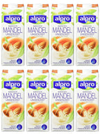 8 x Alpro No Sugars Nutty Almond 1L