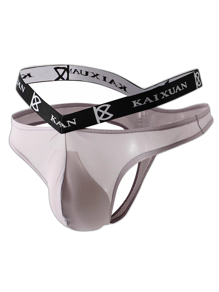 3 Pack Men's Sexy Ice Silk Mesh Breathable Erotic Thong & Strings