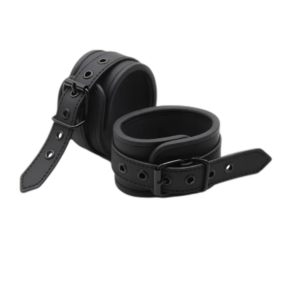 Leather Black Handcuffs