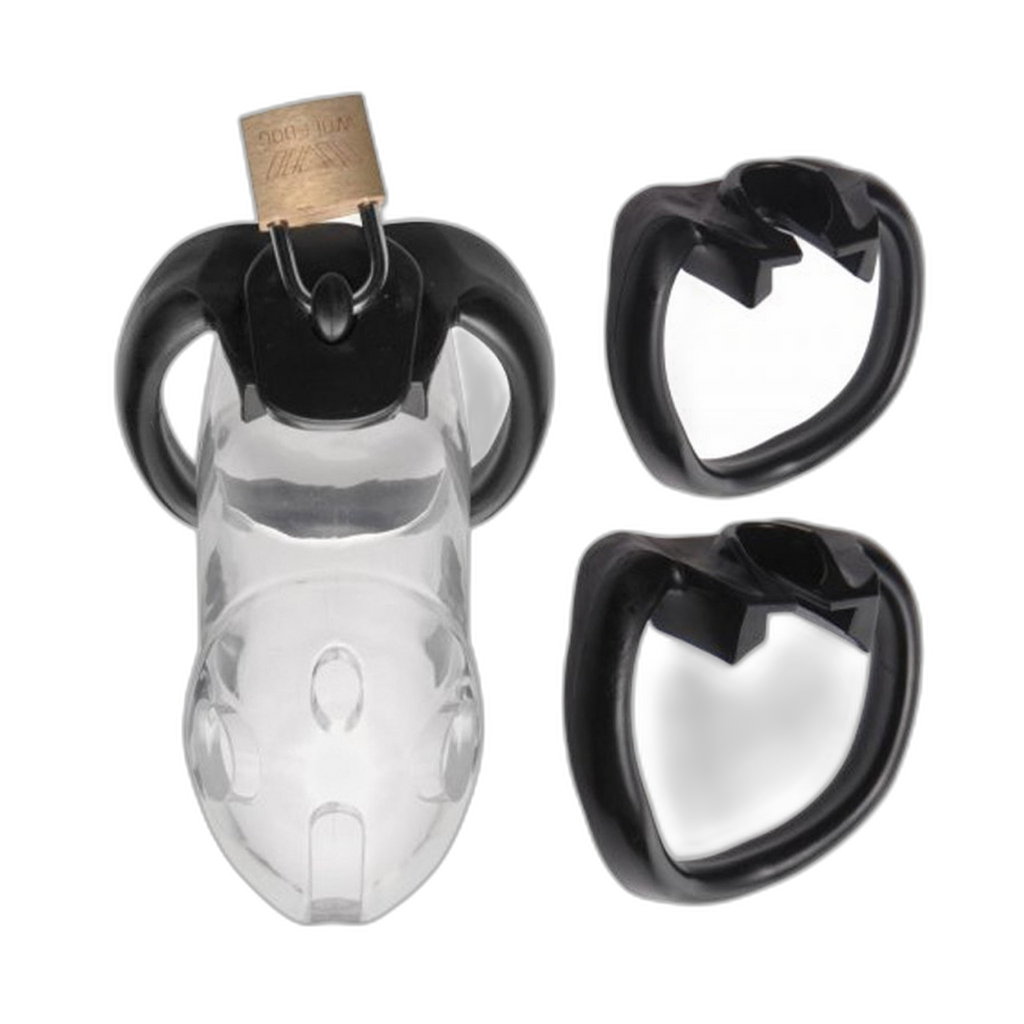 LOCK4D Rikers Chastity Cock Cage Transparent