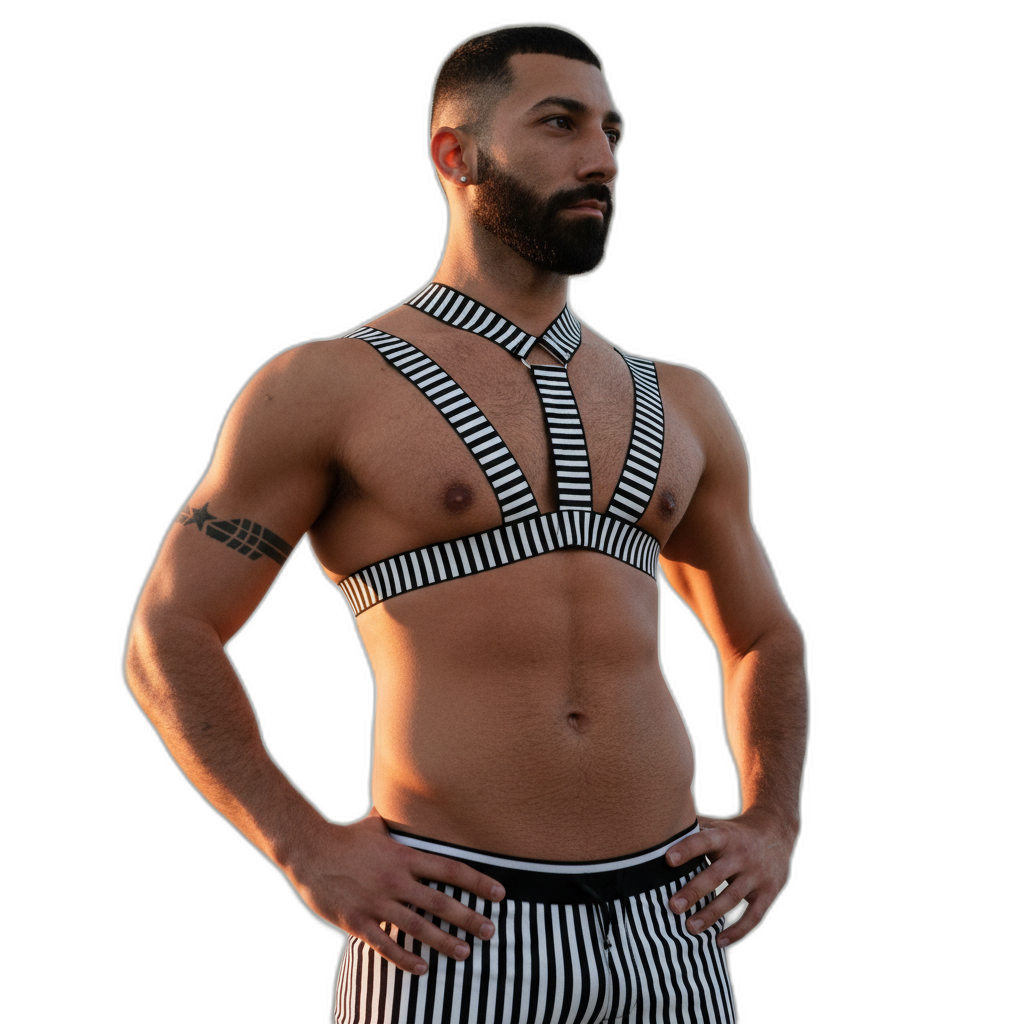 Silver Slave Daddy Harness
