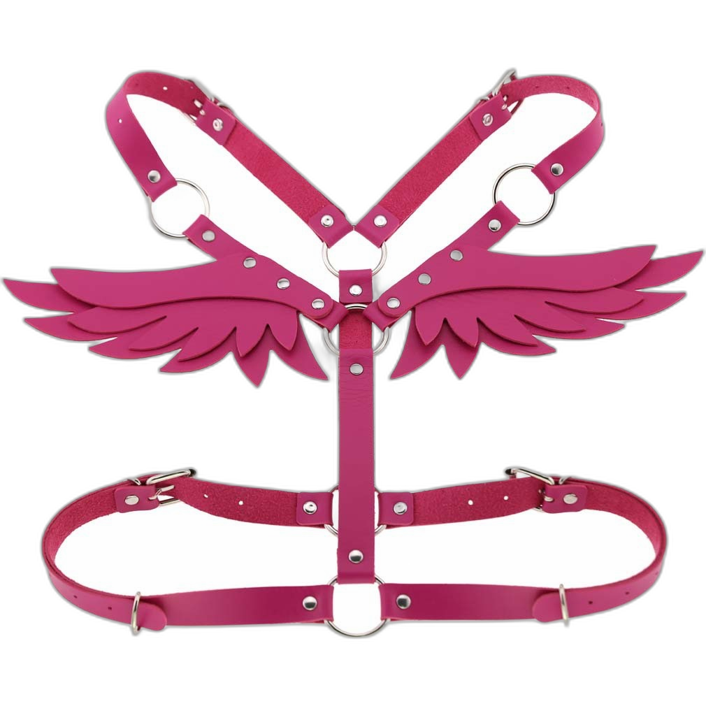 Angel Wings Leather Harness