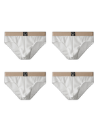 4-pack Men's Anti-Chafing Odor-Control Comfy Waistband Briefs