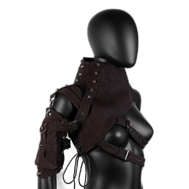 Steampunk Armor-Style Shoulder Bag Harness