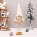 Christmas Decorations White Beard Faceless Doll Retractable