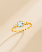 Blue Topaz Everyday Jewellery Gift Set in 18k Gold Vermeil