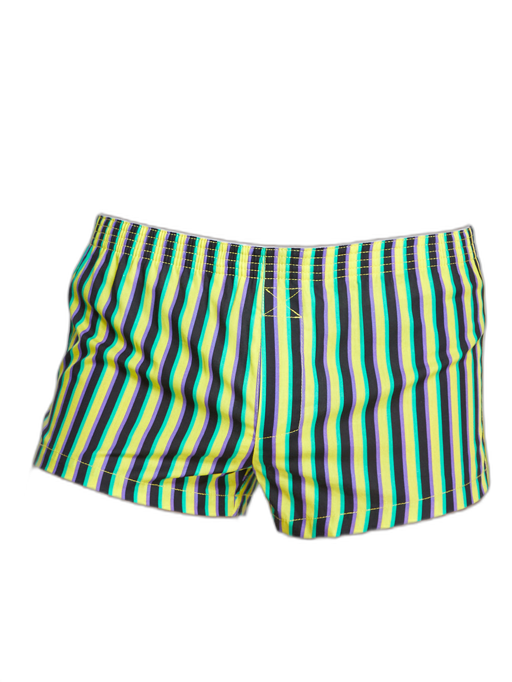 Men's Color Stripes Boxers With Fly