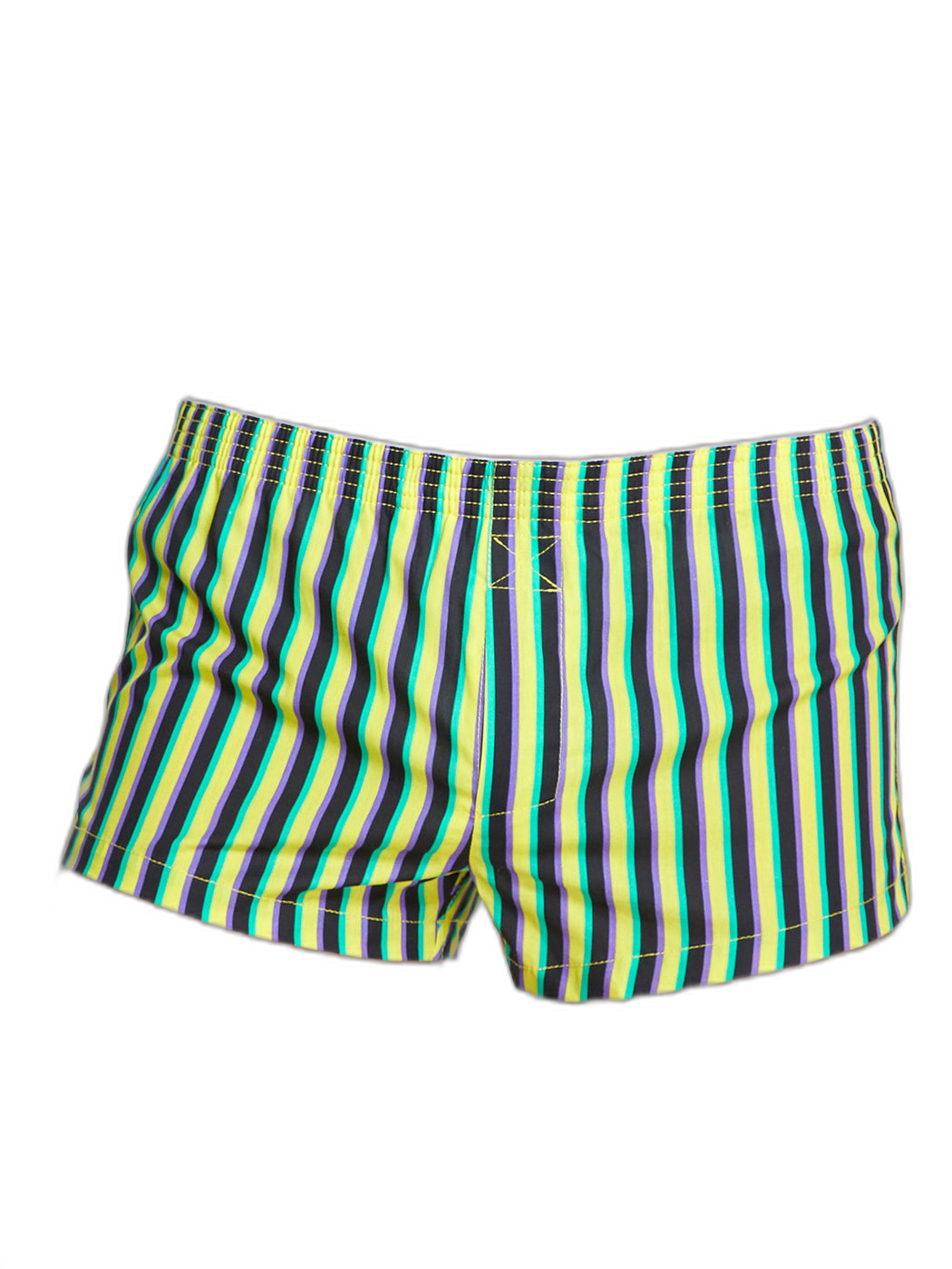 Men's Color Stripes Boxers With Fly