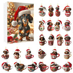 Christmas Coming Blind Box Sausage Dog Cup Pendant