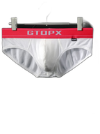 Men's Threaded Fabric U Convex Low-Rise Briefs