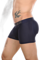 Sponge Cushion Mesh Buttock Boxer Briefs