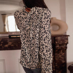 Women's Casual Chic And Elegant V-neck Printed Blouse