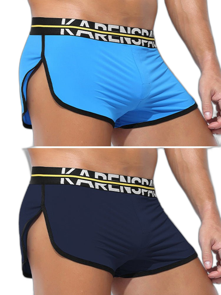 2 Pack Men's Comfortable Lounge Sport Boxer Briefs