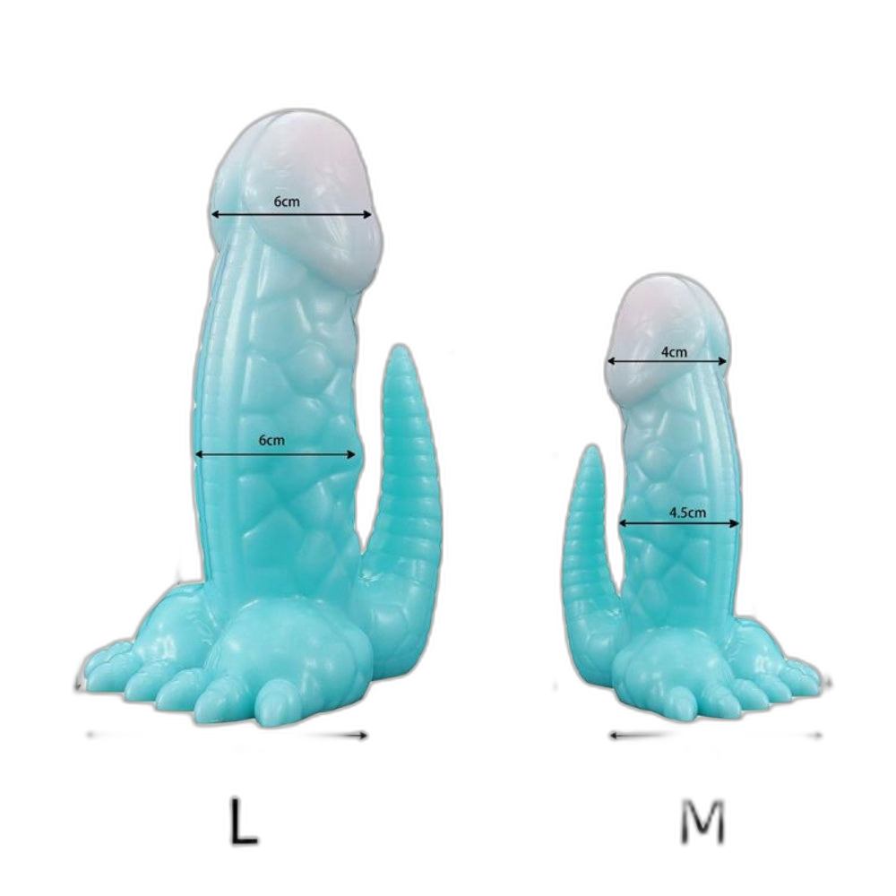 Dino - 8.46 Inch Monster Dildo - Fantasy Dildo - Dragon Dildo - 2 Sizes