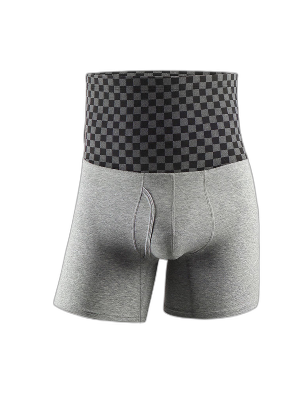 Men's Tummy Control Boxer Briefs With Functional Fly