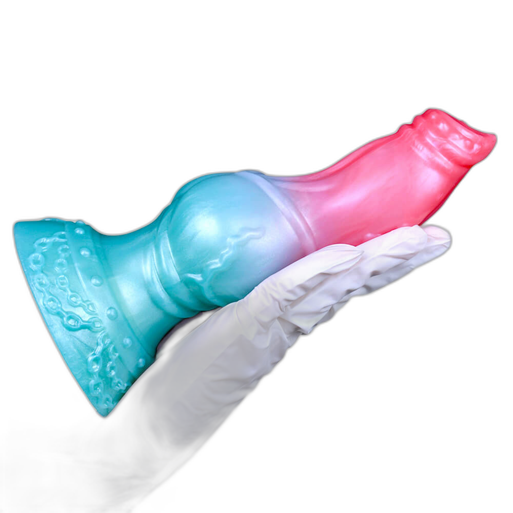 Remy - 7.9 Inch Fantasy Dildo - Dog Knot Dildo - Animal Dildo - Silicone Dildo