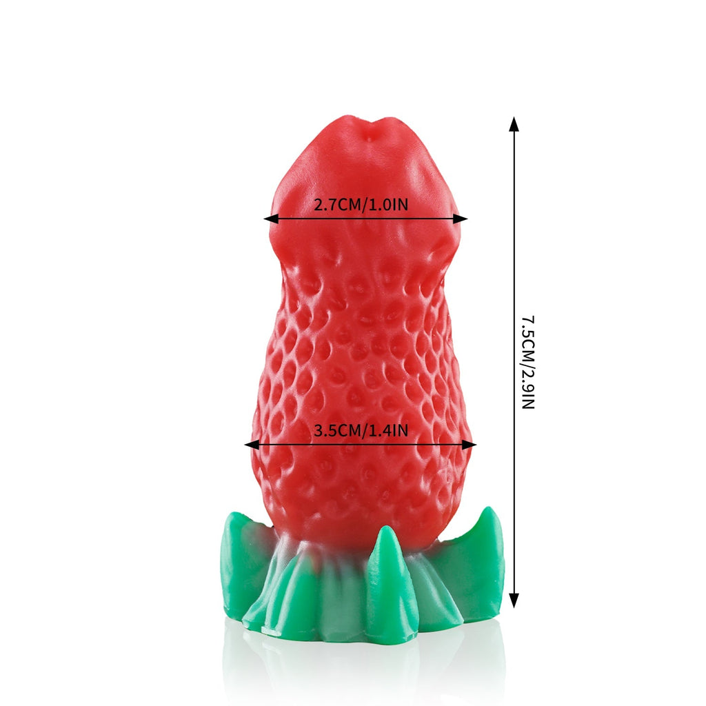 Nothosaur BERRYBLOOM - Fantasy Dildo - Strawberry Silicone Butt Plug