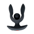 Petal - Inflatable Vibrating Butt Plug - Black Anal Dilator