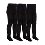3 Pack Girls Soft Plain Bamboo School Tights (5 Sizes)