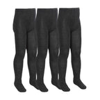3 Pack Girls Soft Plain Bamboo School Tights (5 Sizes)