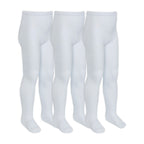 3 Pack Girls Soft Plain Bamboo School Tights (5 Sizes)