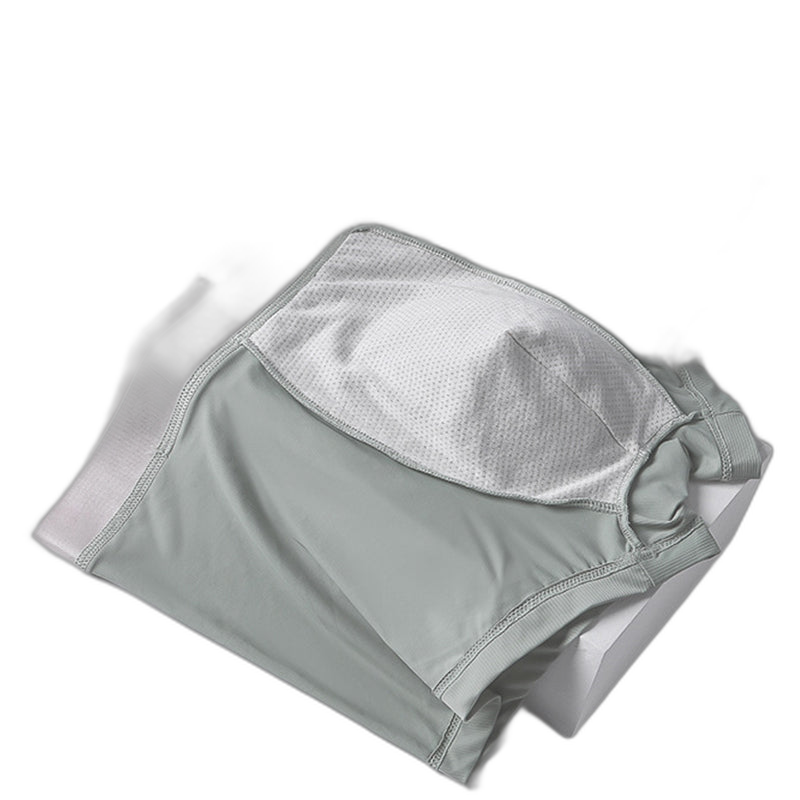 Mens Ice Silk Breathable Boxer Briefs