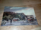 EDINBURGH CASTLE small PAINTED OLD TIME PICTURE