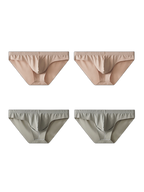 4 Pack Men's Ice Silk Lightweight Breathable Minimalist Briefs