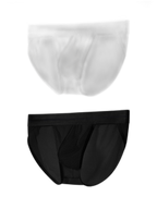 2 Pack Men's Ultra-Soft Ice Silk Quick-Dry Smooth Cooling Briefs