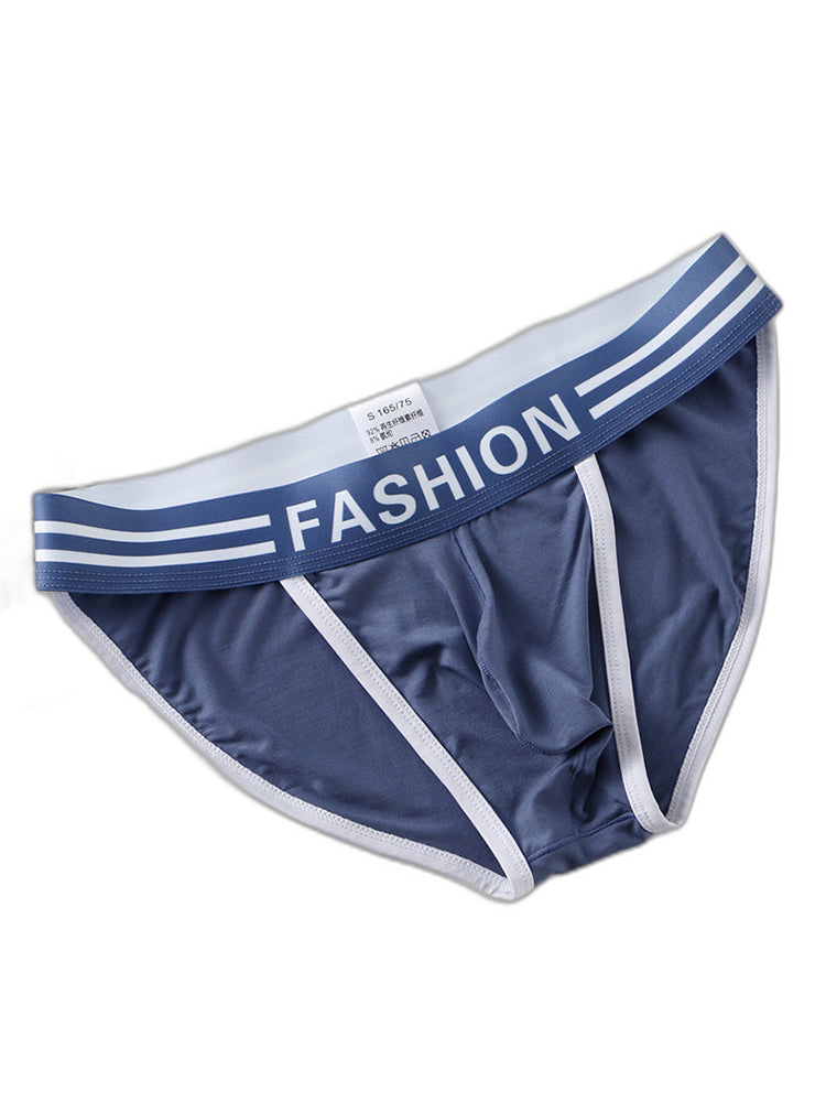 3 Pack Men's High-Cut Sexy Comfortable U-Convex Breathable Briefs