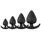 Peach - Silicone Anal Training Set - Peach-Shape Butt Plug